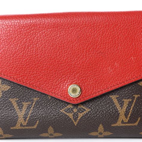 LOUIS VUITTON Monogram Pallas Compact Wallet Cherry